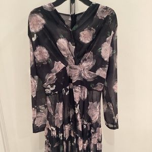 Black floral dress L&F medium